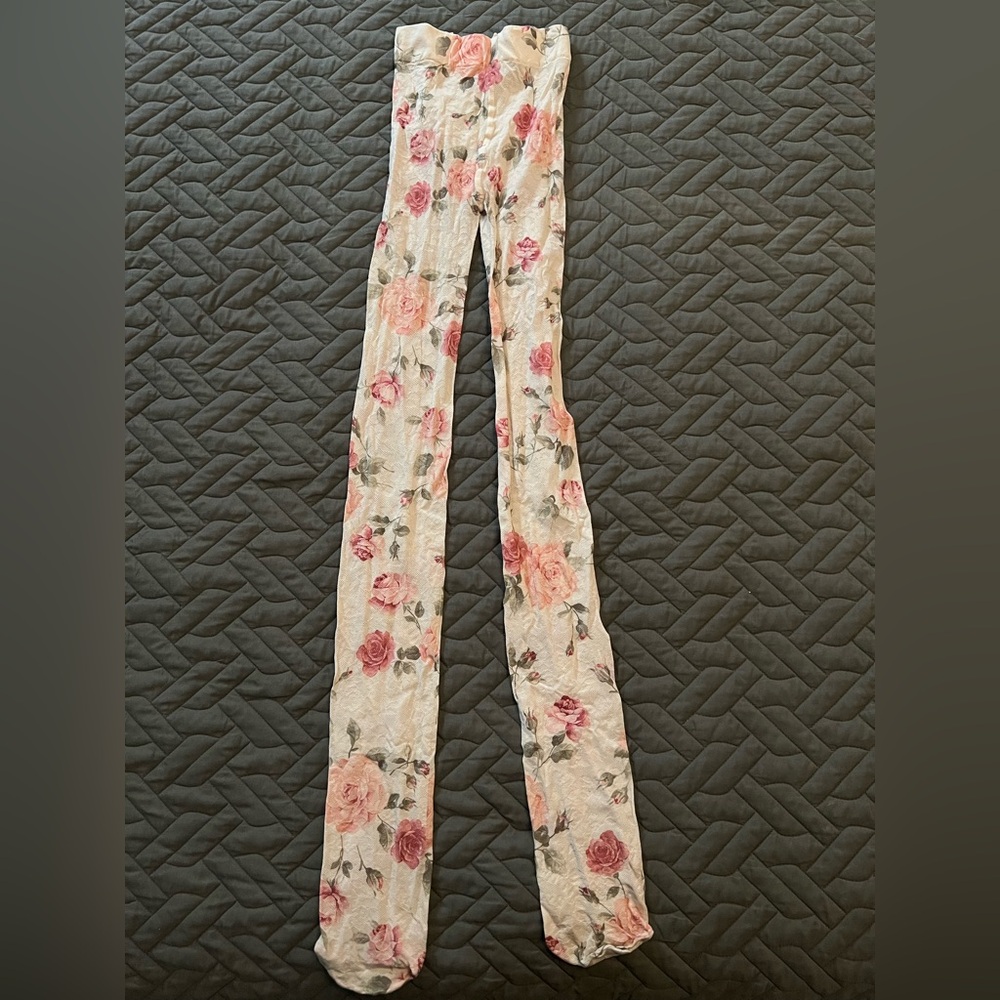 Small/medium size floral women’s tights